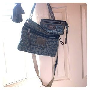 Coach Denim Poppy Purse & Wallet